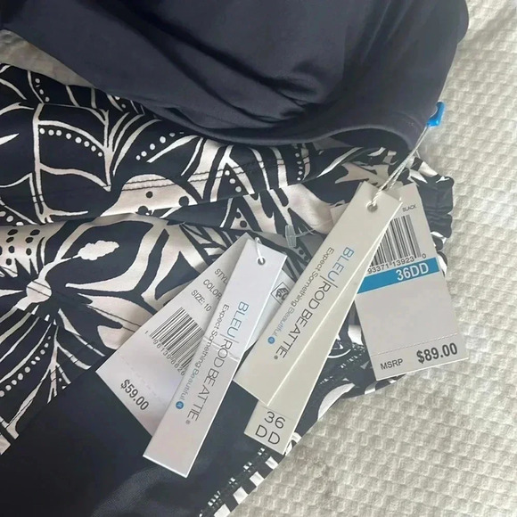 Bleu Rod Beattie Kore Twist Convertible Bikini Swim Top Size 36DD & Bottom Sz 10 - Picture 10 of 10